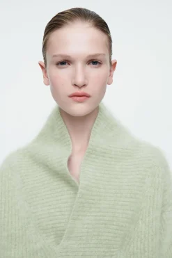 COS THE FUNNEL-NECK BRUSHED-CASHMERE SWEATER-Women Cashmere | Sweaters & Cardigans