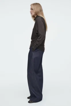 COS THE FUNNEL-NECK MERINO WOOL SWEATER-Women Tops | Sweaters & Cardigans