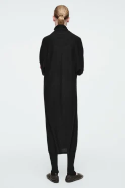 COS THE FUNNEL-NECK MERINO WOOL DRESS-Women Dresses & Jumpsuits | Sweaters & Cardigans