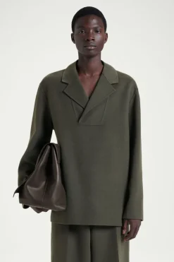 COS THE HALF-PLACKET OVERSHIRT- Shirts