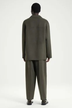 COS THE HALF-PLACKET OVERSHIRT- Shirts