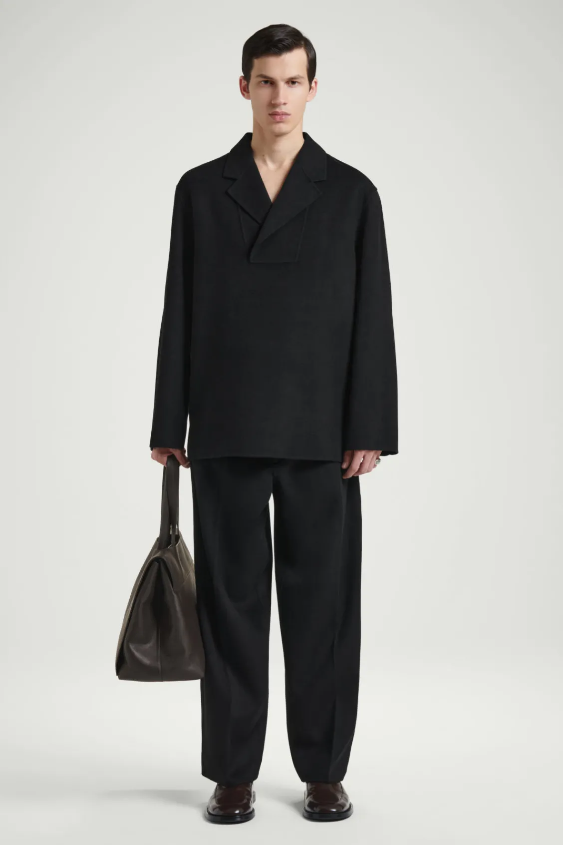 COS THE HALF-PLACKET OVERSHIRT- Shirts