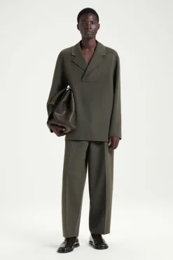 COS THE HALF-PLACKET OVERSHIRT- Shirts