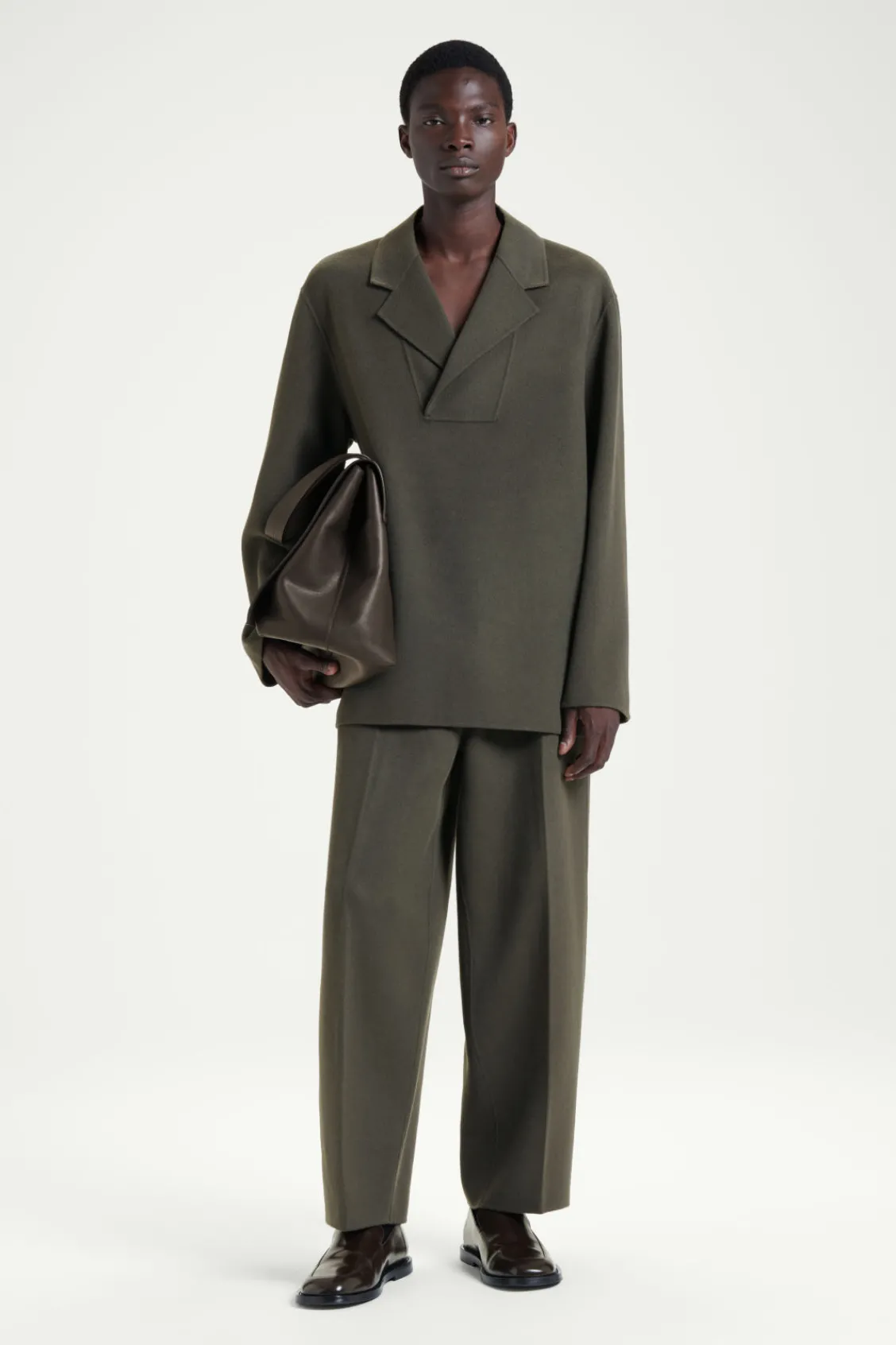 COS THE HALF-PLACKET OVERSHIRT- Shirts