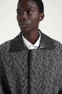 COS THE HERRINGBONE COAT- Coats & Jackets