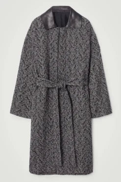 COS THE HERRINGBONE COAT- Coats & Jackets