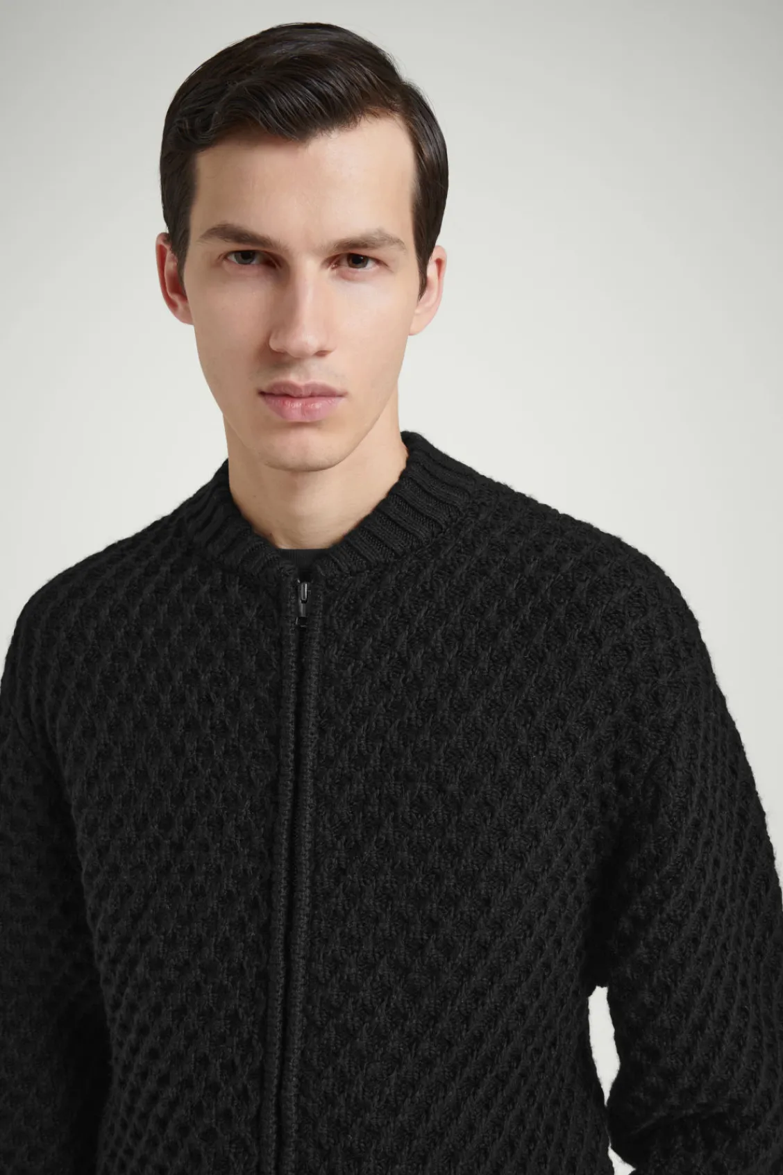 COS THE HONEYCOMB BOMBER JACKET- Sweaters & Cardigans | Coats & Jackets