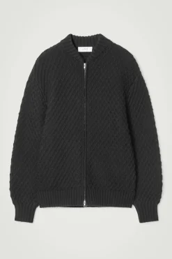COS THE HONEYCOMB BOMBER JACKET- Sweaters & Cardigans | Coats & Jackets