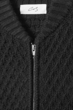 COS THE HONEYCOMB BOMBER JACKET- Sweaters & Cardigans | Coats & Jackets