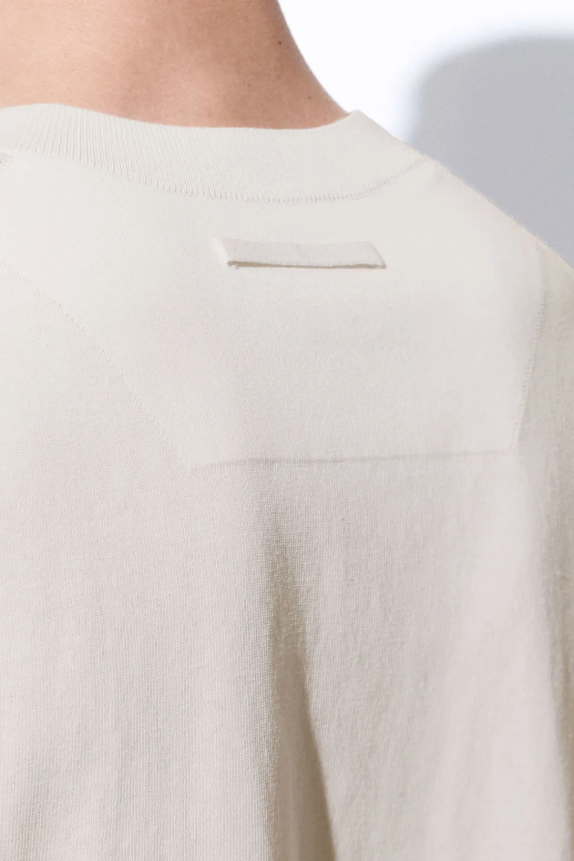 COS THE KNITTED SILK T-SHIRT- T-Shirts | Sweaters & Cardigans