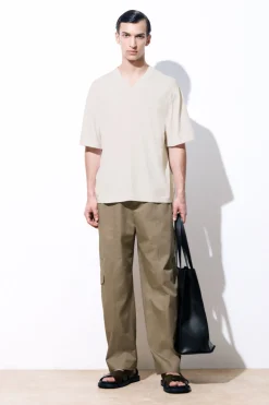 COS THE KNITTED SILK T-SHIRT- T-Shirts | Sweaters & Cardigans