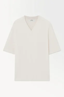 COS THE KNITTED SILK T-SHIRT- T-Shirts | Sweaters & Cardigans