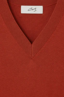 COS THE KNITTED SILK T-SHIRT- T-Shirts | Sweaters & Cardigans