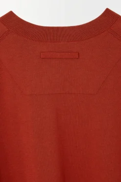 COS THE KNITTED SILK T-SHIRT- T-Shirts | Sweaters & Cardigans