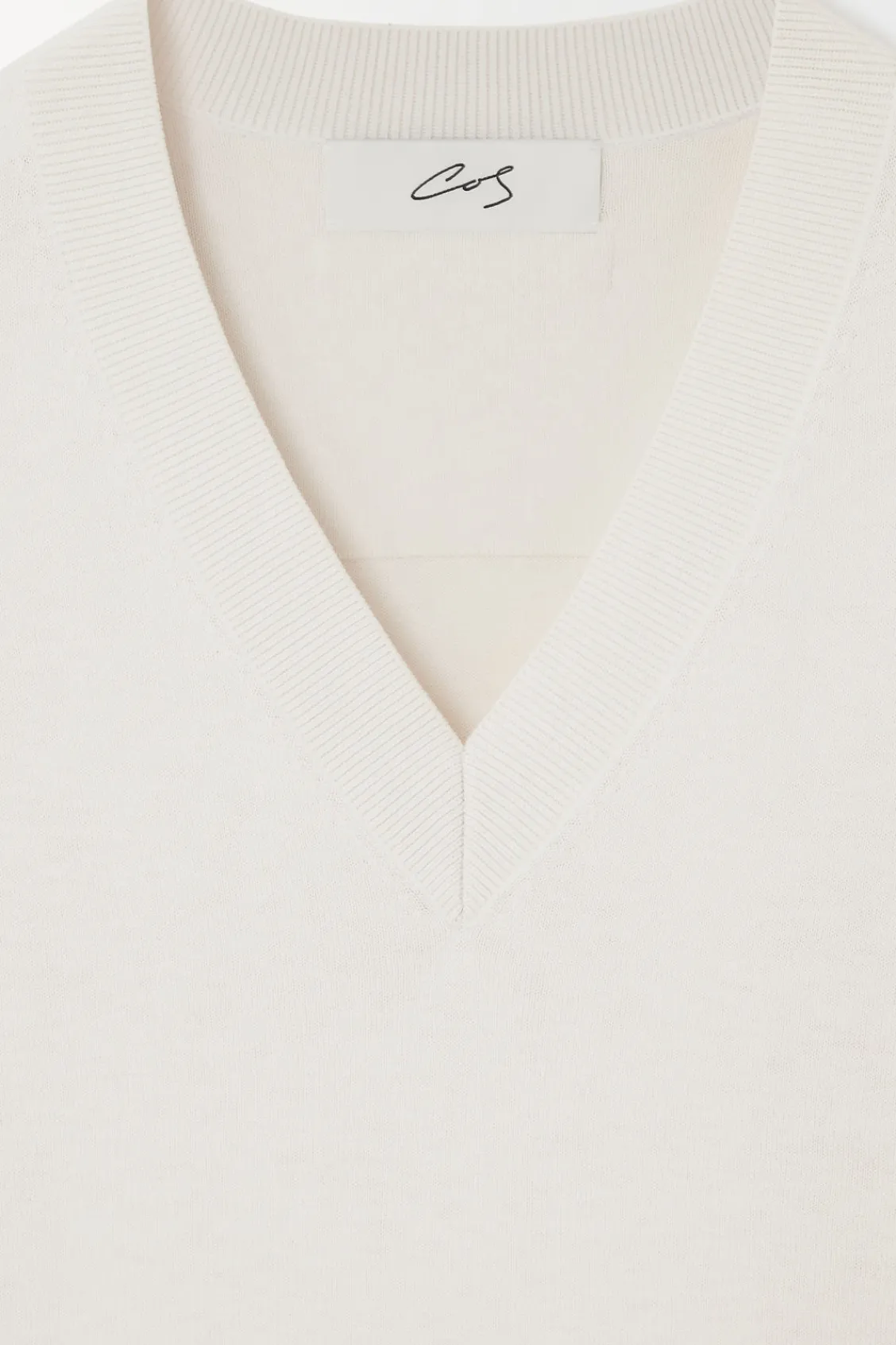 COS THE KNITTED SILK T-SHIRT- T-Shirts | Sweaters & Cardigans