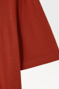 COS THE KNITTED SILK T-SHIRT- T-Shirts | Sweaters & Cardigans