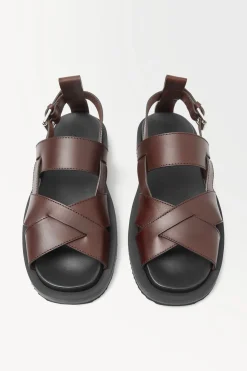 COS THE LEATHER WRAP SANDALS- Shoes