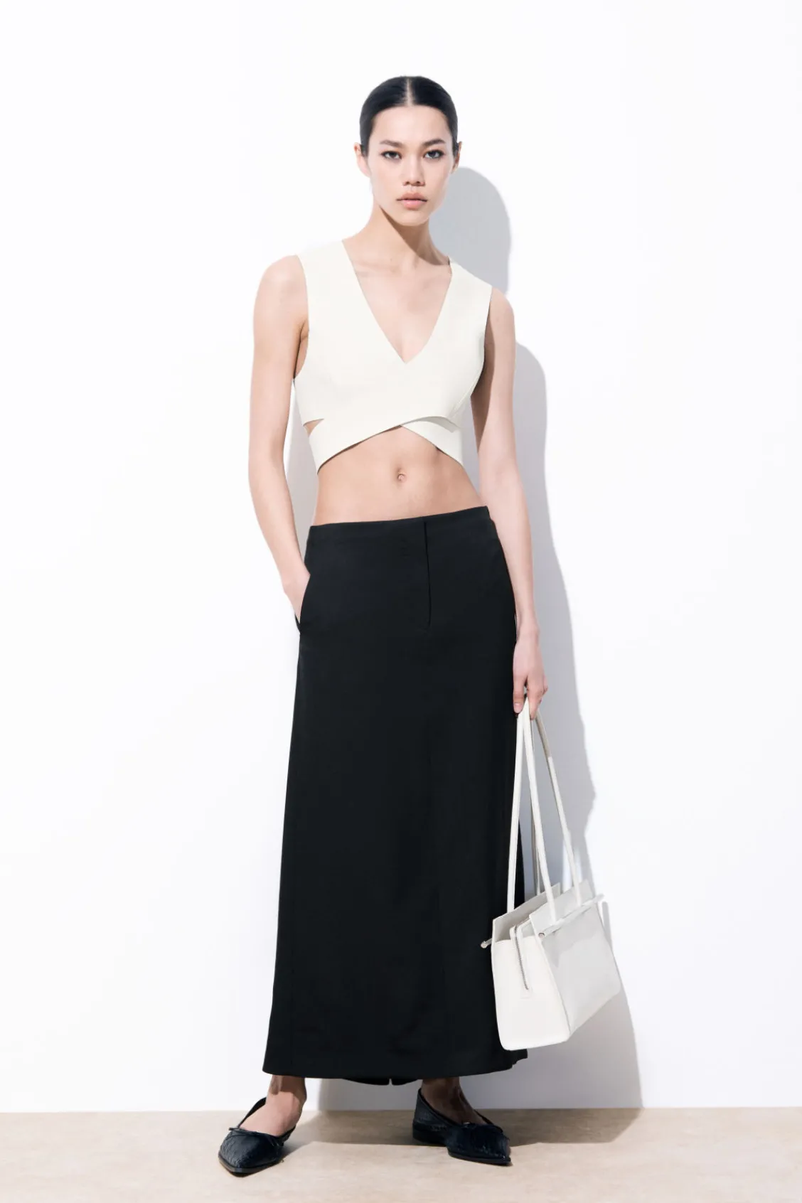 COS THE LEATHER WRAP TANK TOP-Women Tops