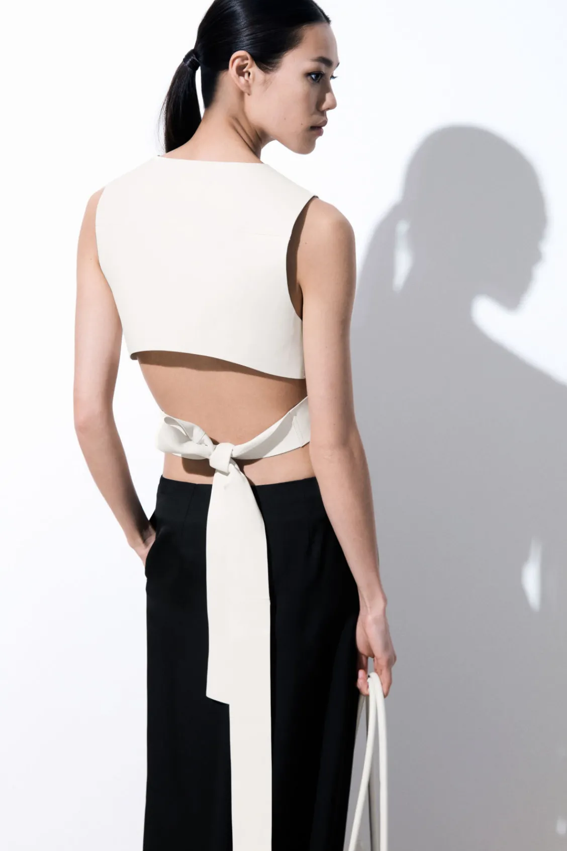 COS THE LEATHER WRAP TANK TOP-Women Tops