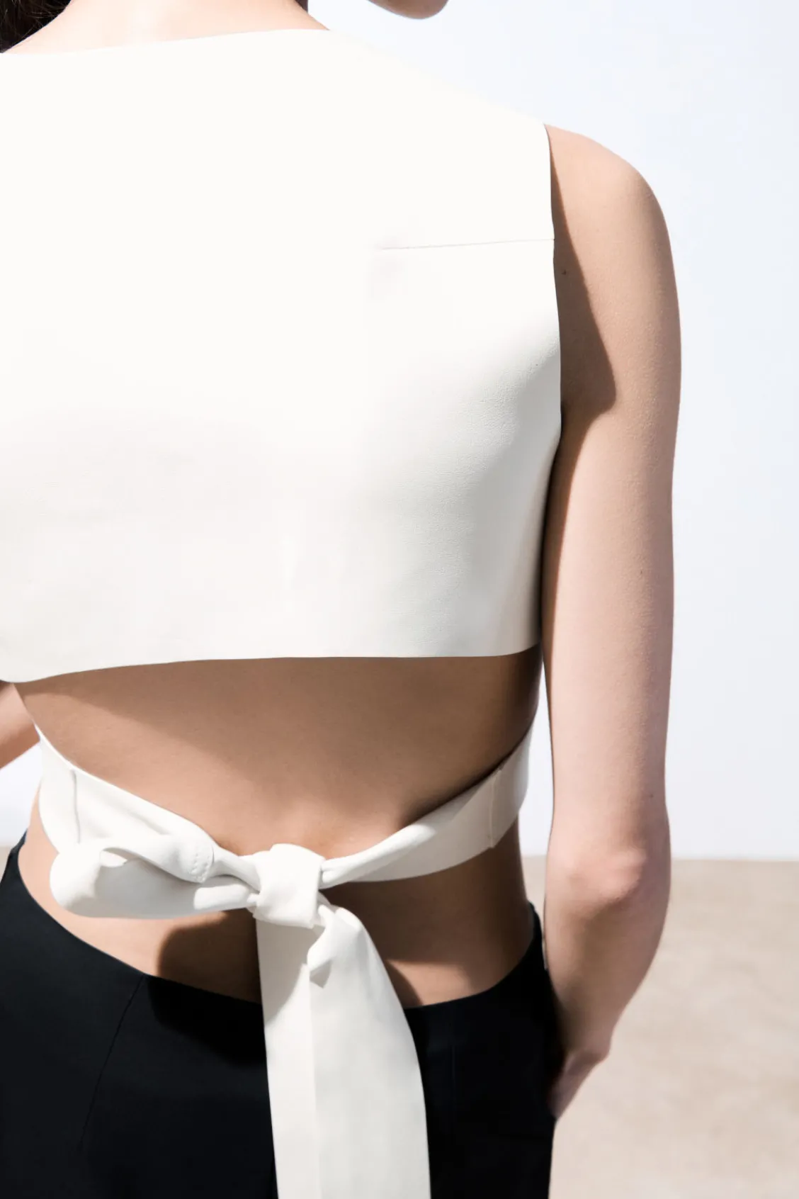 COS THE LEATHER WRAP TANK TOP-Women Tops