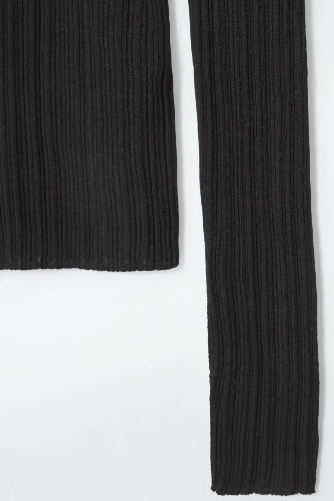 COS THE OPEN-COLLAR MERINO WOOL TOP-Women Tops | Sweaters & Cardigans