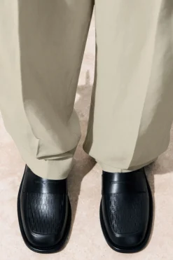 COS THE PERFORATED LEATHER LOAFERS- Shoes