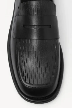 COS THE PERFORATED LEATHER LOAFERS- Shoes