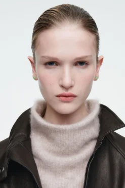 COS THE QUARTZ STUD EARRINGS-Women Jewelry