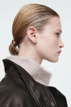 COS THE QUARTZ STUD EARRINGS-Women Jewelry