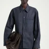 COS THE RAW DENIM SHIRT- Shirts