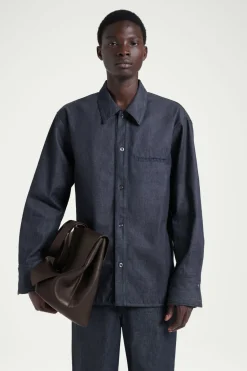 COS THE RAW DENIM SHIRT- Shirts