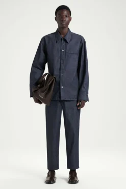 COS THE RAW DENIM SHIRT- Shirts