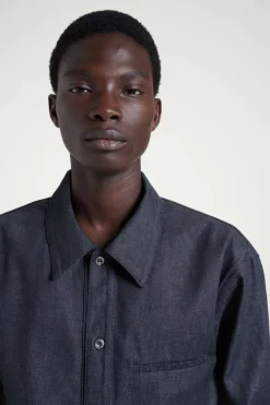 COS THE RAW DENIM SHIRT- Shirts