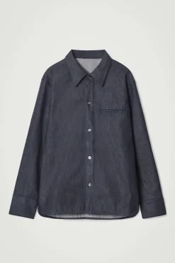 COS THE RAW DENIM SHIRT- Shirts