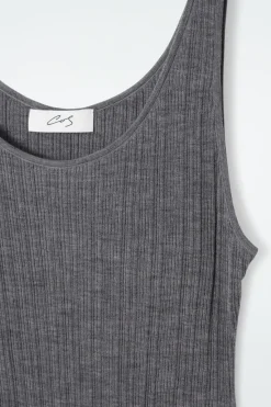 COS THE RIBBED MERINO WOOL BODY-Women Dresses & Jumpsuits