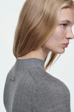 COS THE RIBBED MERINO WOOL TOP-Women Tops | Sweaters & Cardigans