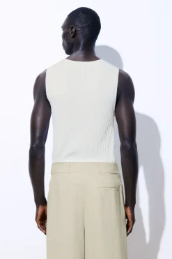 COS THE RIBBED-KNIT TANK TOP- T-Shirts | Sweaters & Cardigans