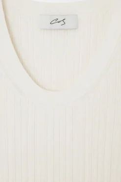 COS THE RIBBED-KNIT TANK TOP- T-Shirts | Sweaters & Cardigans