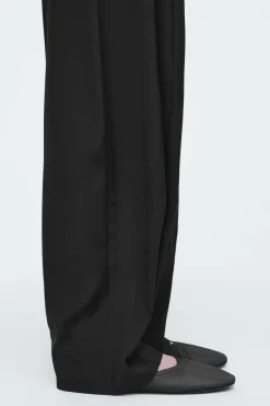 COS THE RUCHED LEATHER BALLET FLATS-Women Shoes