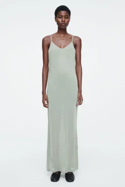 COS THE SHEER KNITTED SLIP DRESS-Women Dresses & Jumpsuits | Sweaters & Cardigans