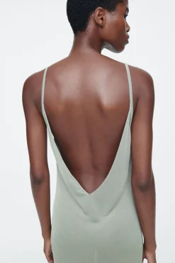COS THE SHEER KNITTED SLIP DRESS-Women Dresses & Jumpsuits | Sweaters & Cardigans