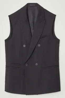 COS THE SLEEVELESS DOUBLE-BREASTED BLAZER- Suits & Tailoring | Coats & Jackets