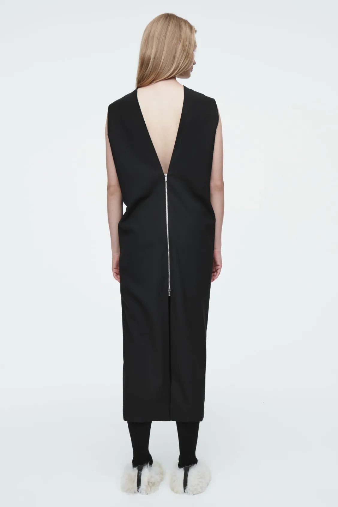 COS THE SLEEVELESS TAILORED WOOL DRESS-Women Dresses & Jumpsuits