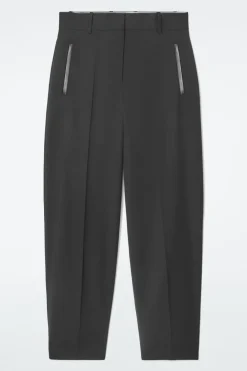 COS THE TAILORED BARREL-LEG PANTS-Women Pants