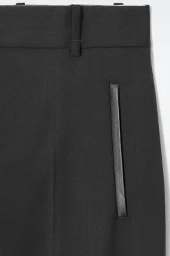 COS THE TAILORED BARREL-LEG PANTS-Women Pants