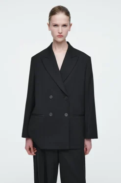 COS THE TAILORED PEAK-LAPEL BLAZER-Women Coats & Jackets