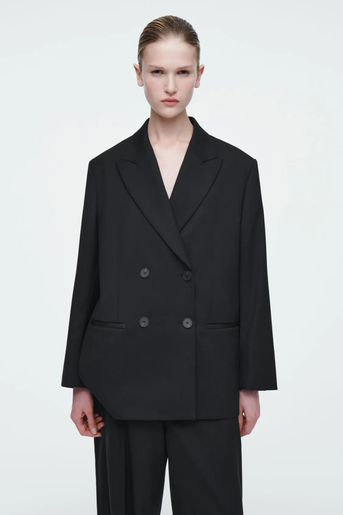 COS THE TAILORED PEAK-LAPEL BLAZER-Women Coats & Jackets