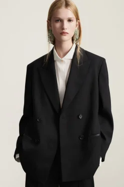 COS THE TAILORED PEAK-LAPEL BLAZER-Women Coats & Jackets