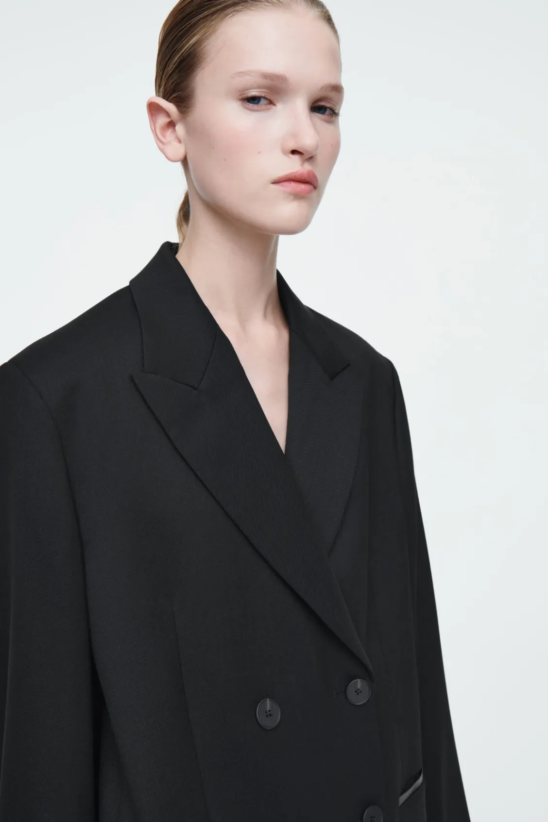 COS THE TAILORED PEAK-LAPEL BLAZER-Women Coats & Jackets