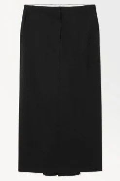 COS THE TAILORED WOOL TWILL SKIRT-Women Skirts